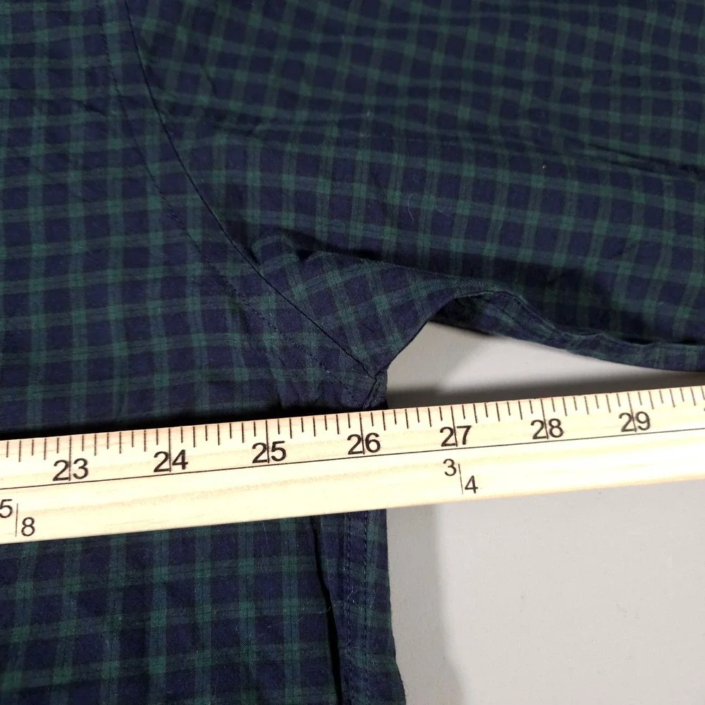 Tommy‎ Hilfiger Button Down Shirt Mens XL Navy Green Check Plaid Long Sleeve NWT